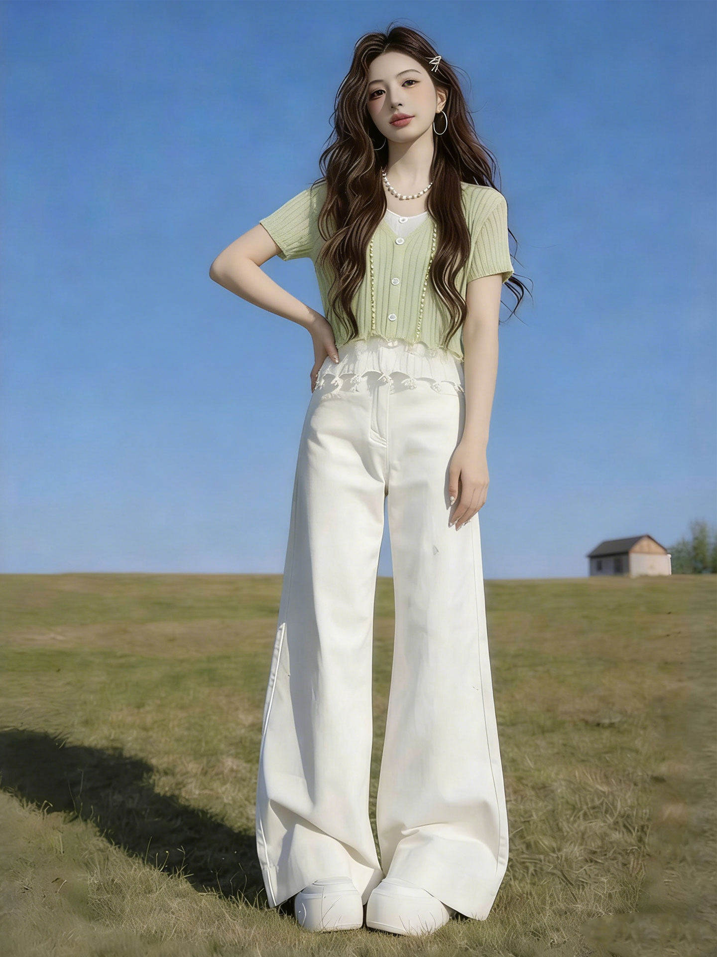 Summer Set Green Two-Piece Set